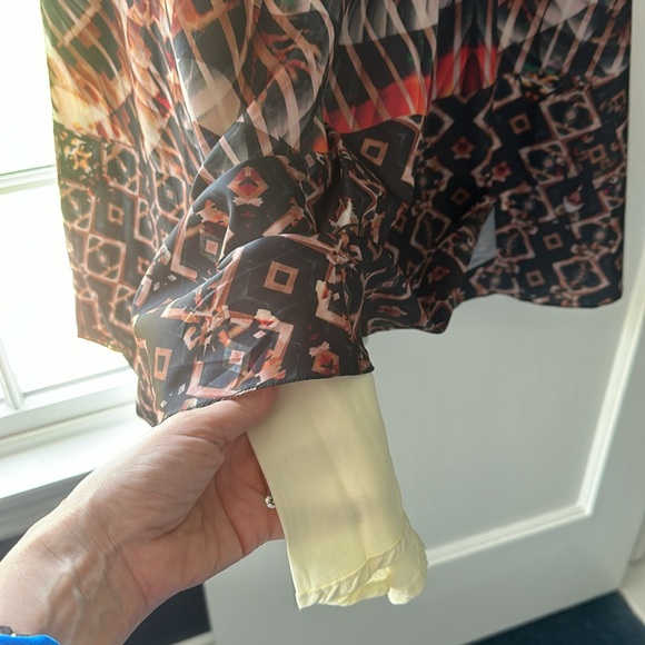 Bhanuni by Jyoti Anthropologie medium maxi skirt lined gorgeous kaleidoscope M - Picture 8 of 10